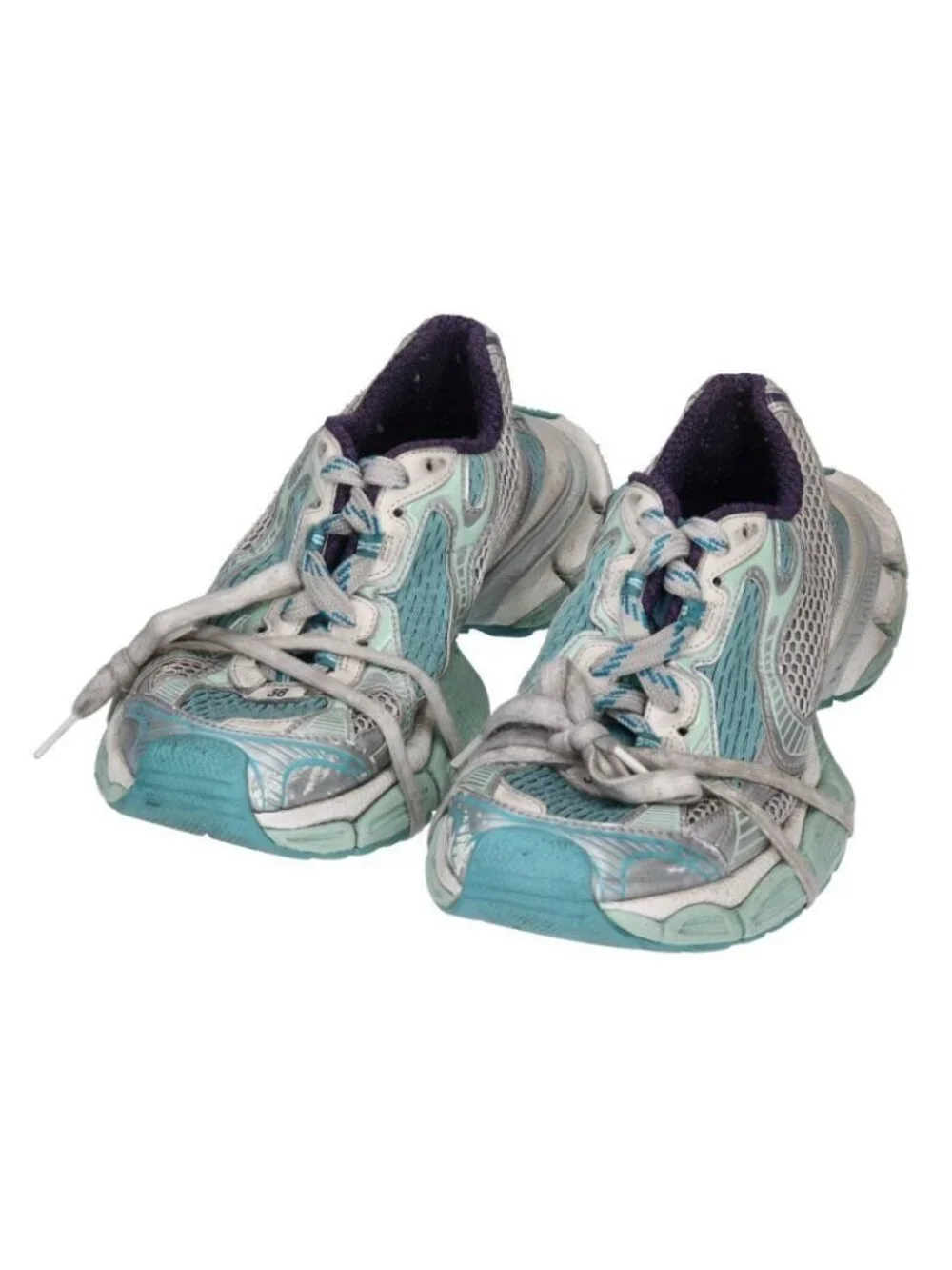 Balenciaga Suri Ca 38 Sneaker Gray- Light Blue - Picture 5 of 5